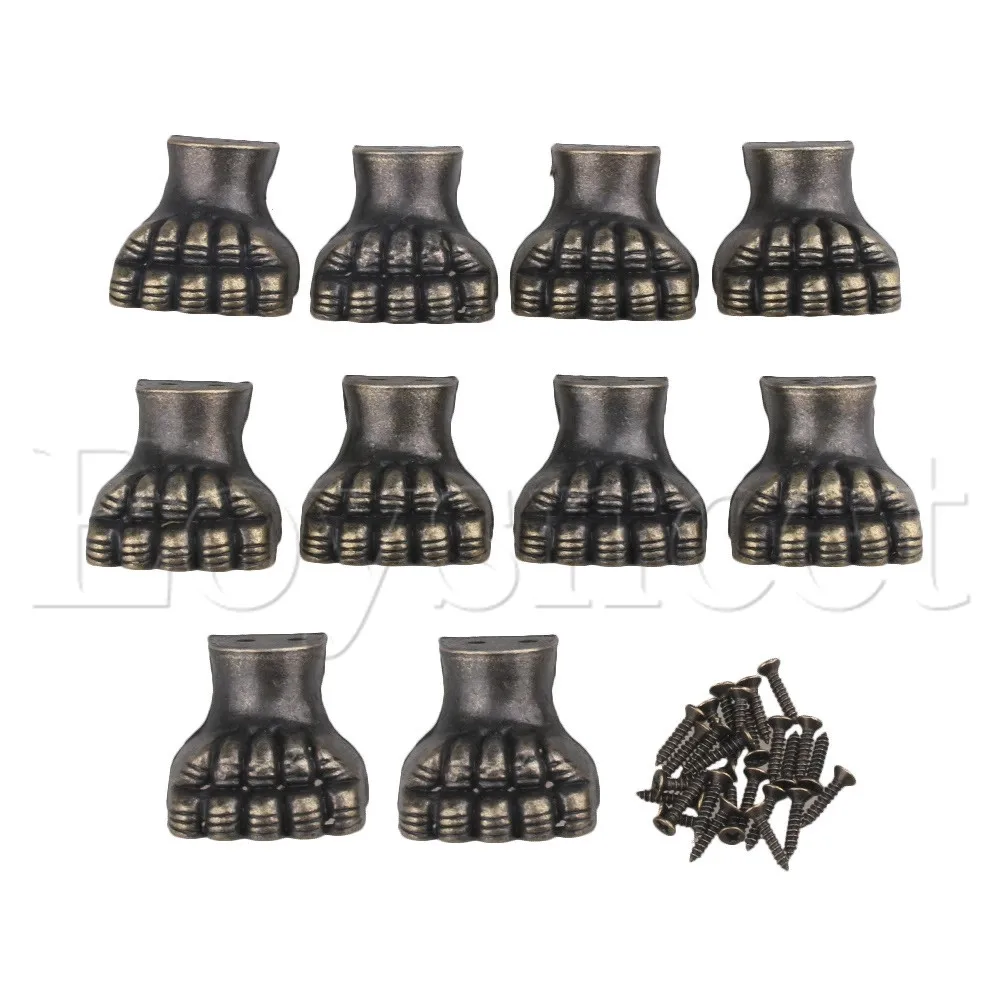 10 шт античный угловой слон тип ноги Угловой протектор для деревянных коробок |