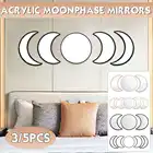 5 шт.комплект, зеркальные настенные акриловые зеркала в скандинавском стиле