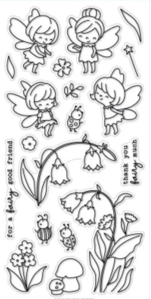 Прозрачный силиконовый штамп с цветочным рисунком/печать для скрапбукинга