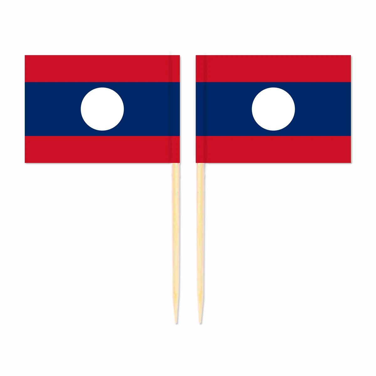 

Laos Toothpick Flag 3.5X2.5CM Cake Topper Party Cupcake Wedding Baby Shower Supplies Lovely Baking Dessert Decorations