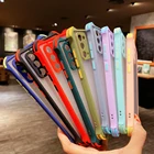 Прозрачный противоударный матовый чехол для Samsung Galaxy S20 FE S21 S10 S9 S8 A72 A52 A51 A71 A50 A31 A12 M51 Note 20 10 Plus, мягкий чехол