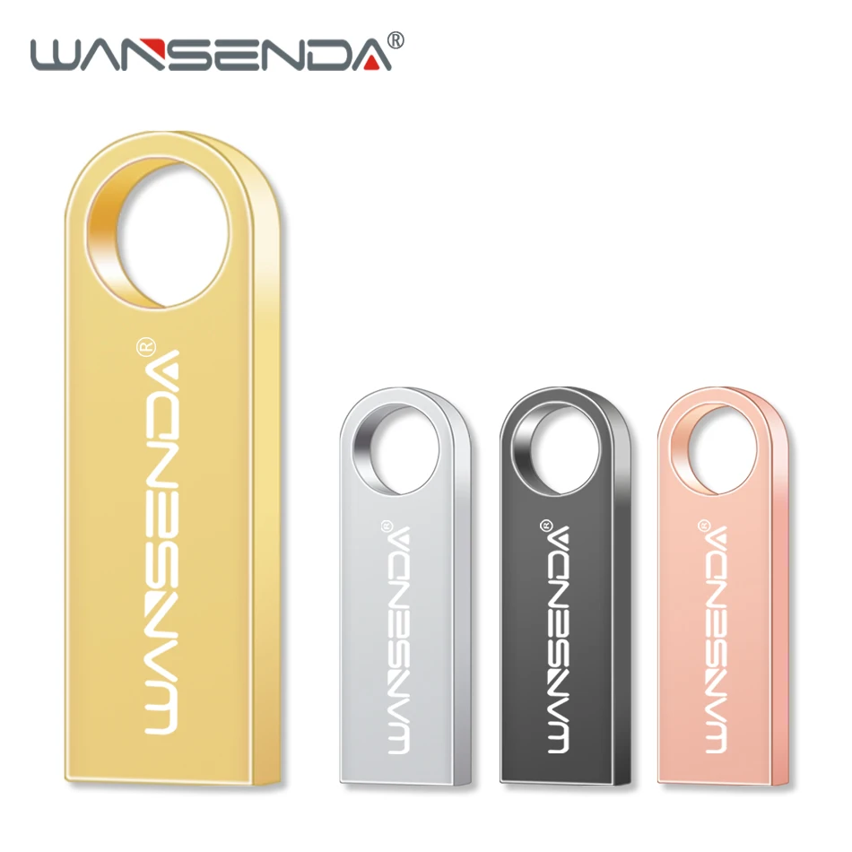 Мини USB флеш накопитель WANSENDA металлический 64 ГБ 32 16 8 4 водонепроницаемый 2 0|USB