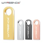 WANSENDA флеш-накопитель Mini-USB металлический флэш-накопитель 64 ГБ 32 ГБ оперативной памяти, 16 Гб встроенной памяти, 8 ГБ 4 ГБ флэш-накопитель Водонепроницаемый USB 2,0 флеш-накопитель