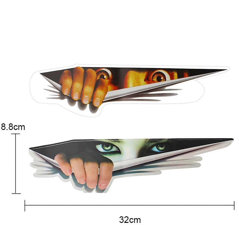 

3D Car Stickers Peeking Monster Eye Voyeur Covers Car Body Bumper Decoration Decor Car-covers Car-styling Automobile Accessories