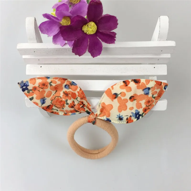 10 шт. Женские аксессуары для волос милые цветочные банты эластичные повязки