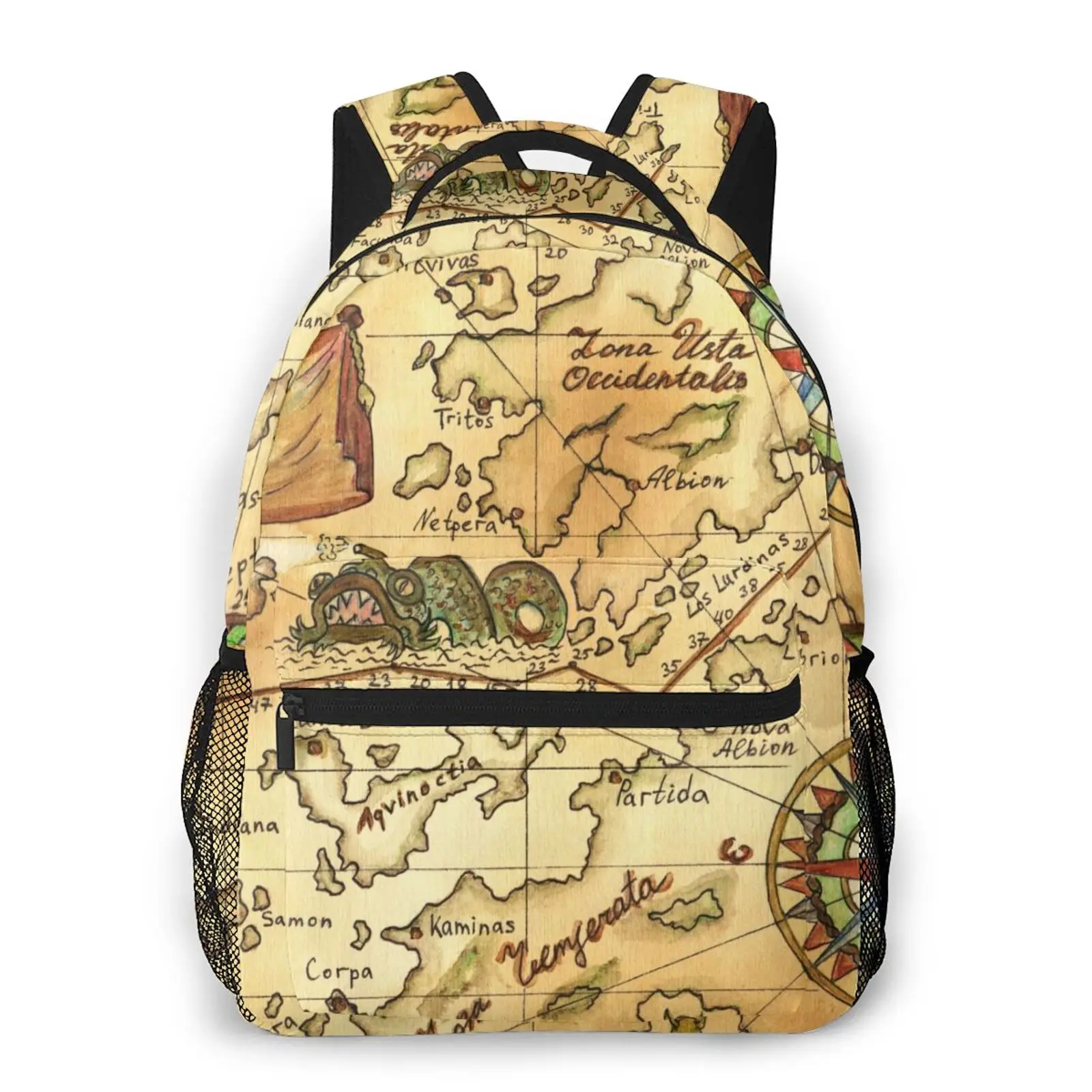 

Old Map Of Treasure Island 2021 Backpack Women Bag Fashion Backpack For Travel School Female Shoulder Bag
