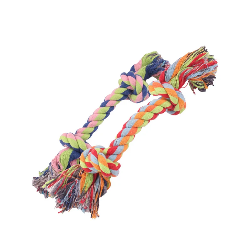 

Веревка для кусания в случайном цвете, Игрушки для маленьких собак, жевательные игрушки для щенков, веревочное кольцо