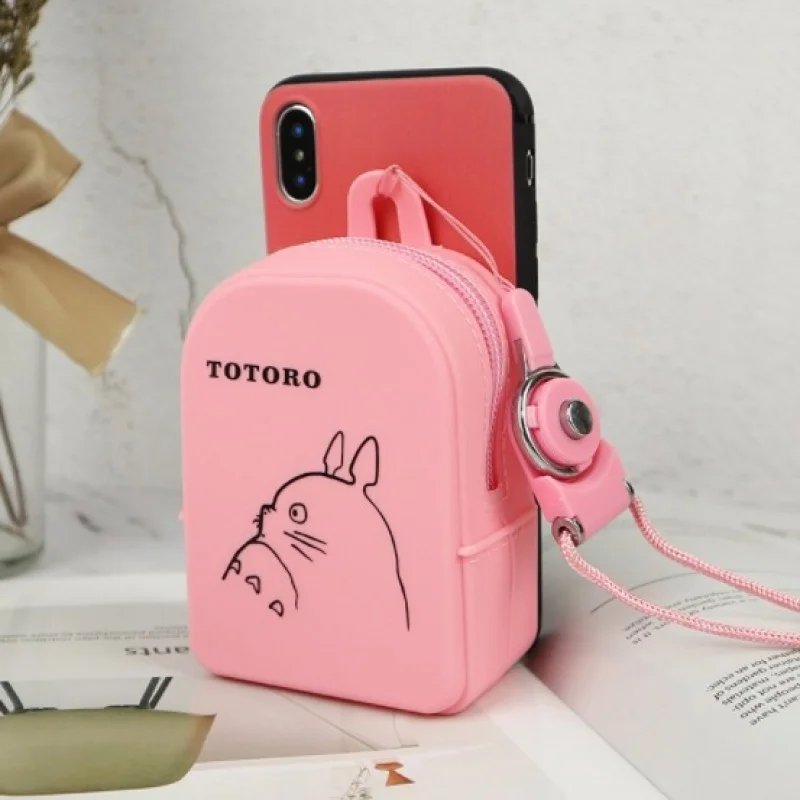 Кошелек на молнии с мультяшным рисунком для телефона чехол для iPhone 6 6s Plus 7 8 Plus X XR XS Max Мягкий ТПУ+ силикон кошелек для монет Чехол