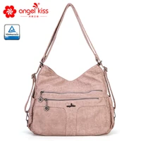 angelkiss women handbags fashion pu leather crossbody bag soft shoulder bag lady messenger bags female top handle bags bolsa