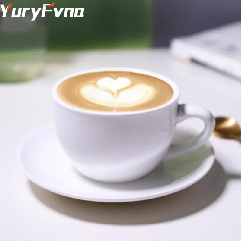 Керамическая кофейная чашка YuryFvna из 6 предметов кружка для капучино с блюдцем
