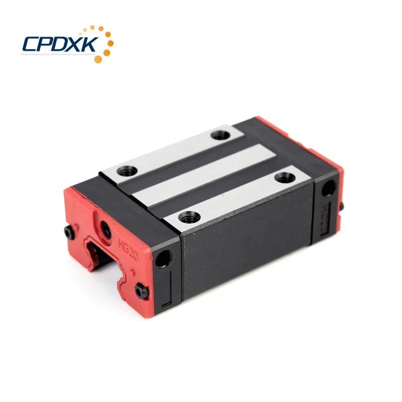 

2 PCS Linear Guides HGR15/HGR20/HGR30 with 4 PCS Square Type Carriage Bearing Block HGH2...CA/HGW...CC For CNC Parts