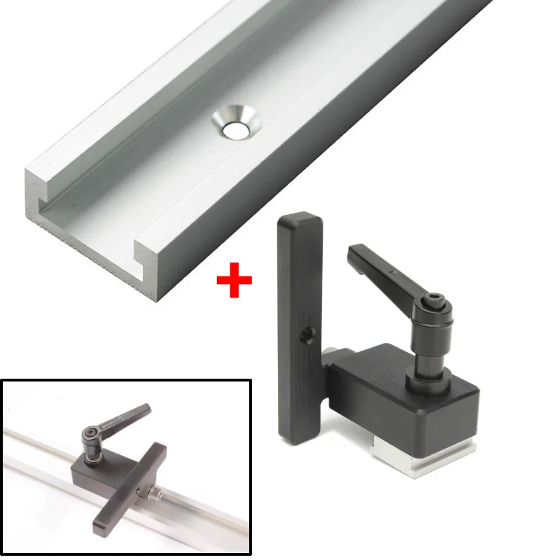 

Miter Jig T-Tracks Slot Slider Aluminum Alloy Woodworking Set Replacement