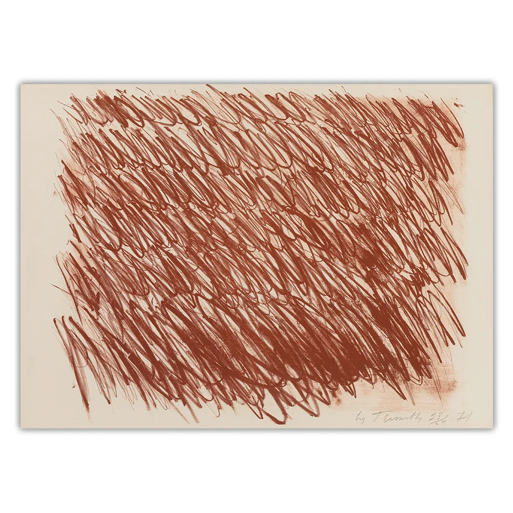 Citon Cy Twombly 》 без названия 49 картина маслом на холсте художественный постер фон для