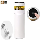 Умная изоляционная чашка для чая Xiaomi QUANGE H8133 с одним касанием для демонстрации температуры, разделение чая из нержавеющей стали 316, сохраняет холодный и горячий