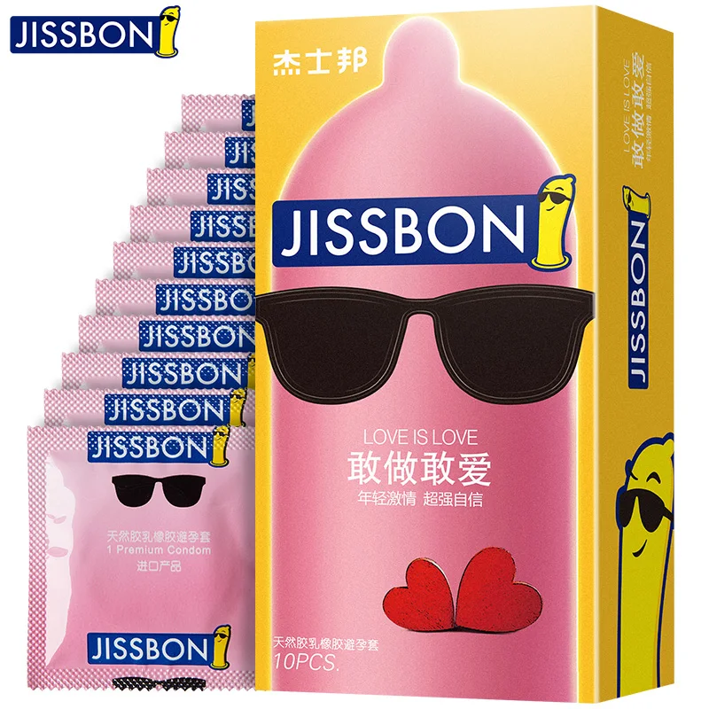Набор презервативов Jissbon LOVE IS для мужчин 10 шт | Красота и здоровье