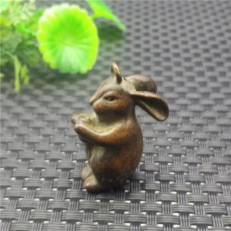 Китайский Зодиак кролик храм из чистой меди подставка для благовоний горелка