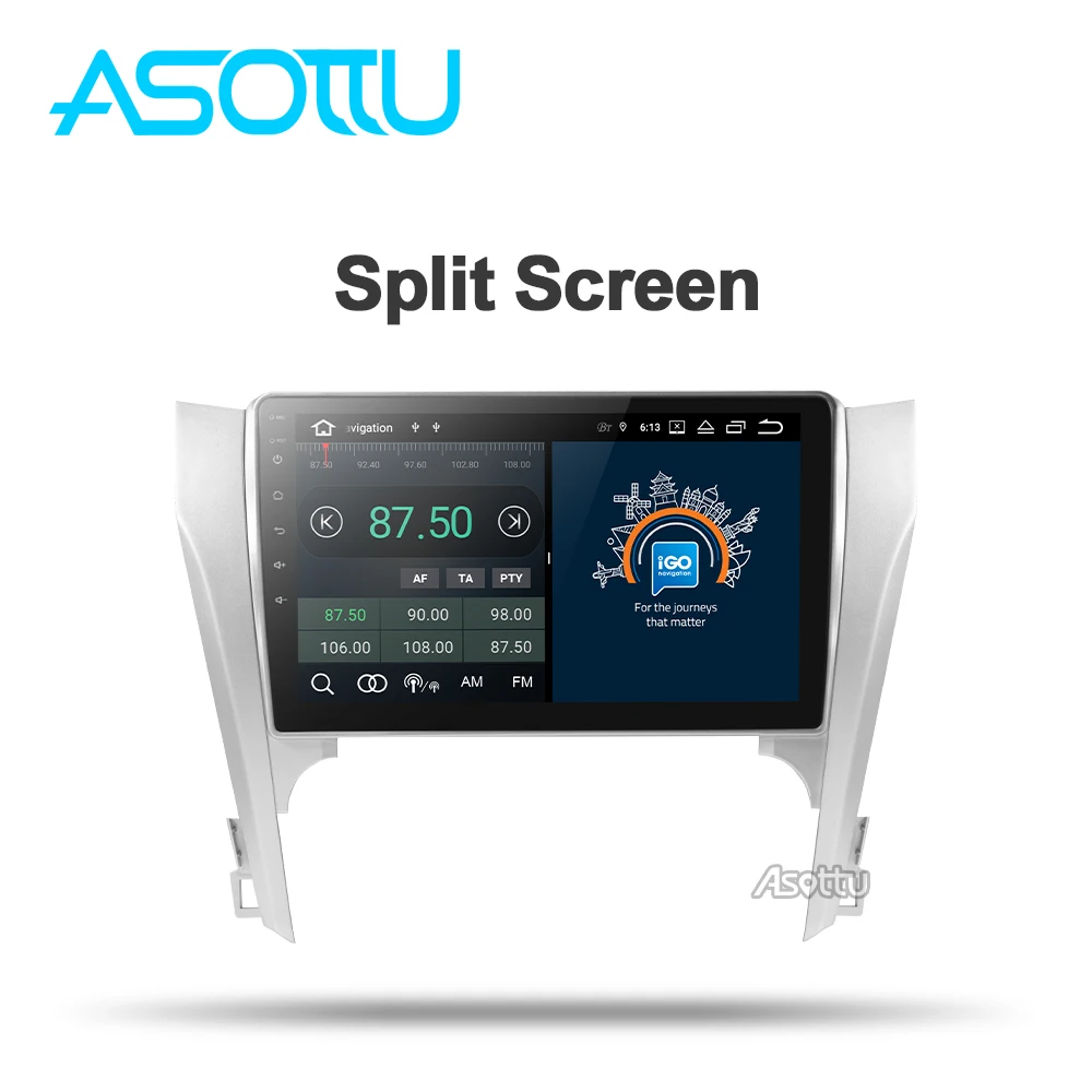 Asottu TO607 android 9 0 PX6 автомобильный dvd для Toyota Camry v50 2012 2014 2015 радио Автомобильный