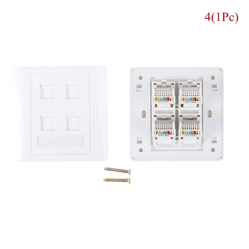 1 порт 2 порта 3 4 типа s 86 компьютерная панель CAT5E сетевой модуль RJ45 кабель