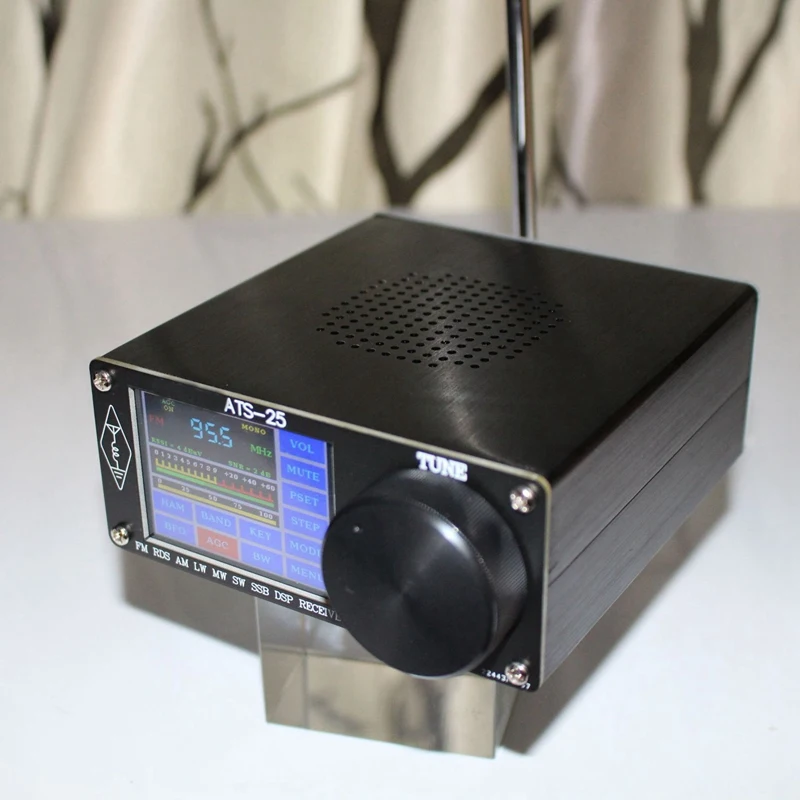 

ATS-25 Si4732 Full-Band Radio Receiver DSP Receiver FM LW (MW and SW) and SSB with 2.4Inch Contact Screen