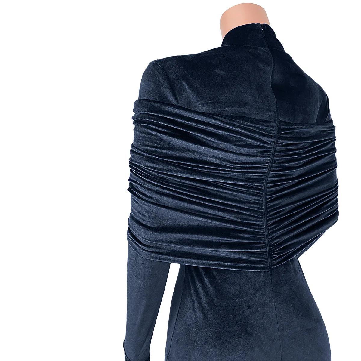 

Flannelette Jumpsuit Women's Nightclub Sexy High-elastic Zipper Jumpsuit DIY 3 Kind of Wear Method Romper Woman Clothing