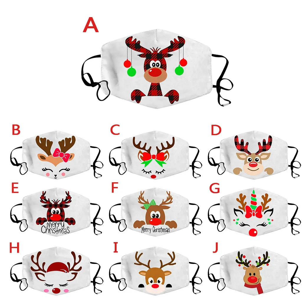 

1PC Lovely Christmas Printed Face Mask Windbreak Seamless Outdoor Riding Quick-drying Keep Adjustable Mask mondkapjes #14