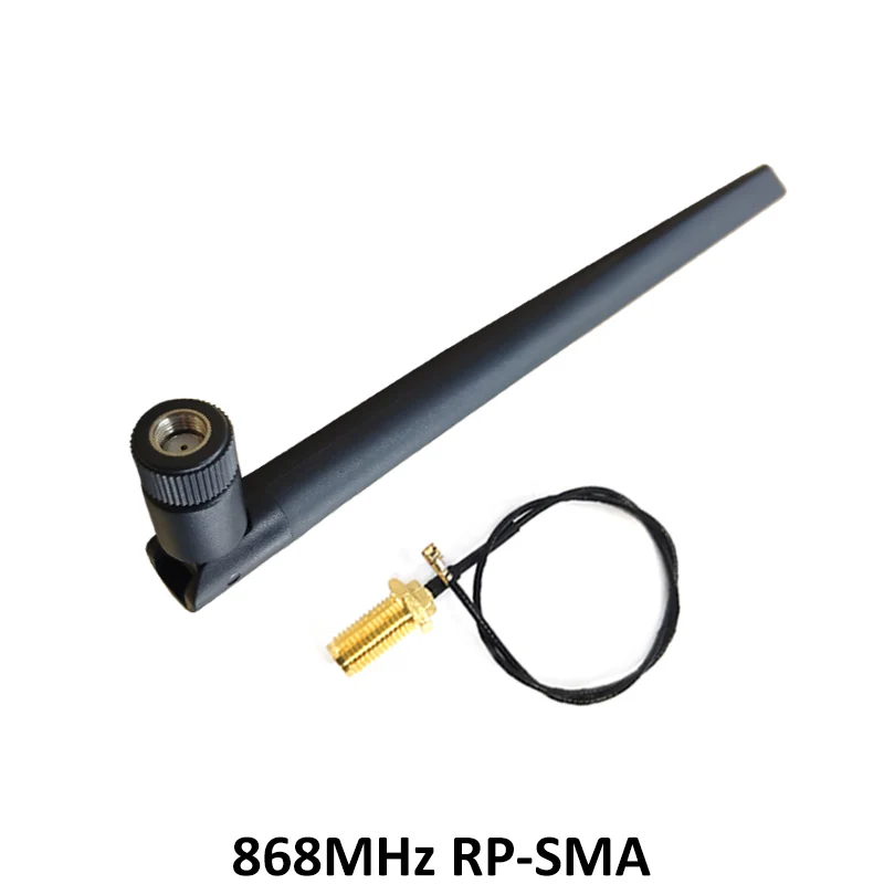 GRANDWISDOM 10pcs 868mhz antenna 5dbi sma female 915mhz lora module lorawan antene ipex 1 SMA male pigtail Extension Cable