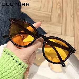 Oulylan Vintage Sunglasses Women Men Brand Designer Black Sun Glasses Retro Sunglass Ladies Yellow G in USA (United States)