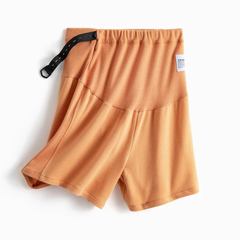 

Pregnancy Female Pant Adjustable Side Stitch Threaded Sweater Cotton Comfortable Skin-Friendly Leisure Shorts For Pregnant Woman