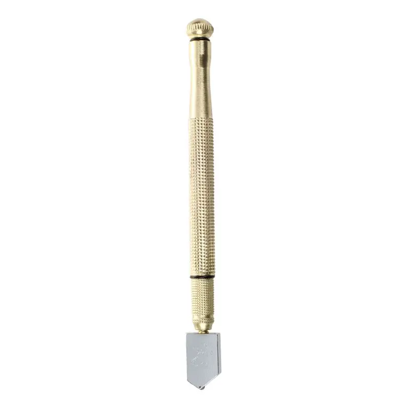 

HOT SALE Gold Tone Metal Nonslip Handle Oil Feed Glass Cutter 10Mm-20Mm