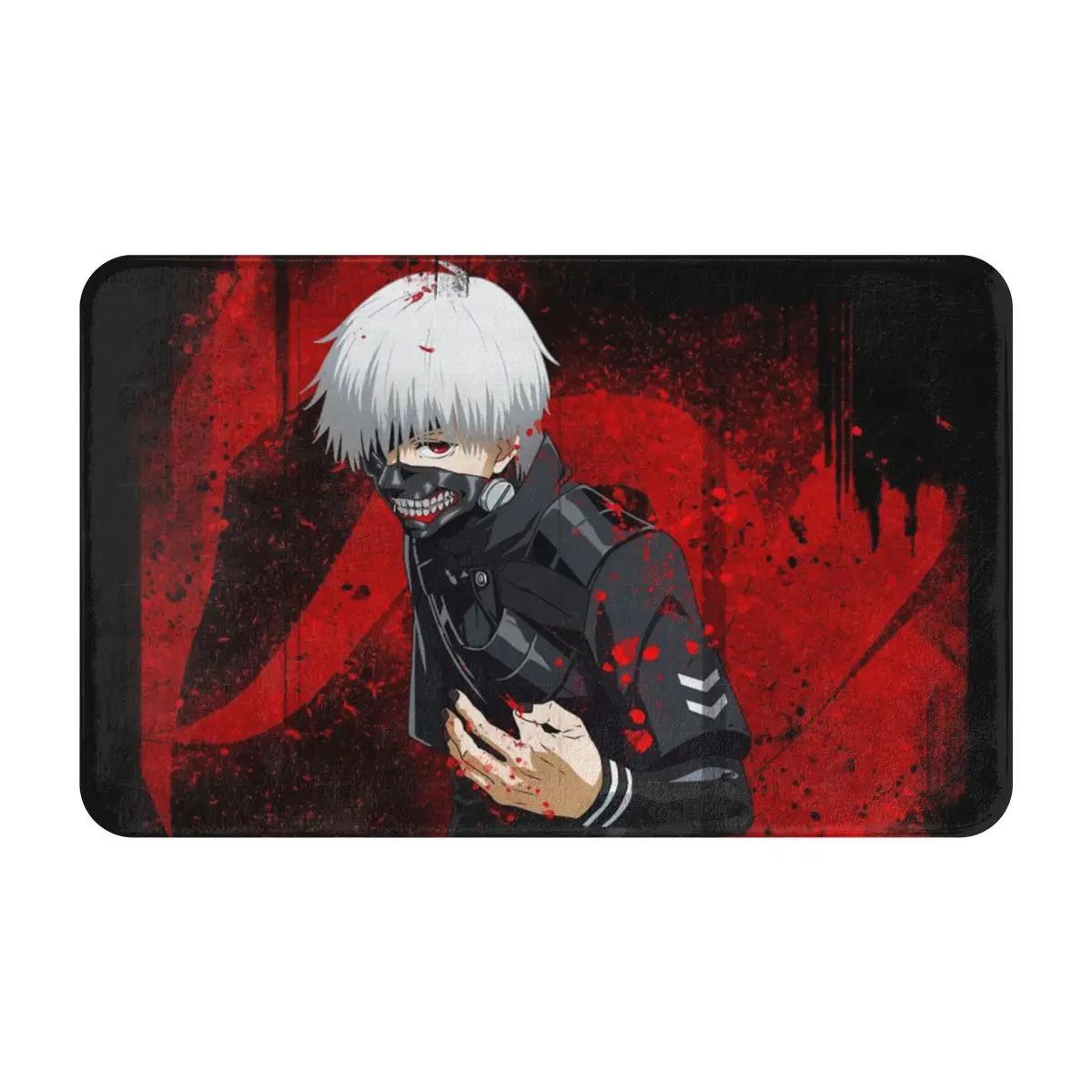 Коврик придверный из полиэстера нескользящий моющийся