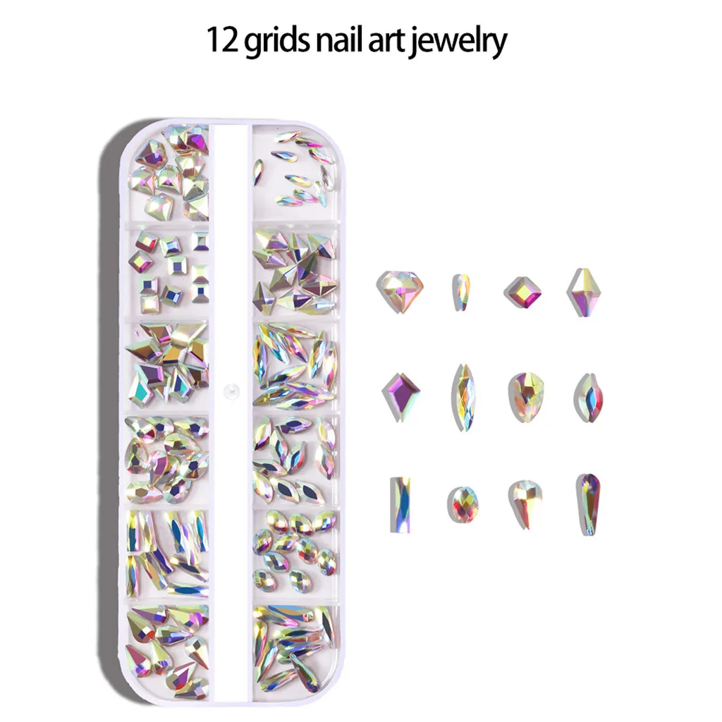 Нейл арта украшения ювелирных изделий A B дрель югу упакованы Пинцет для стразов