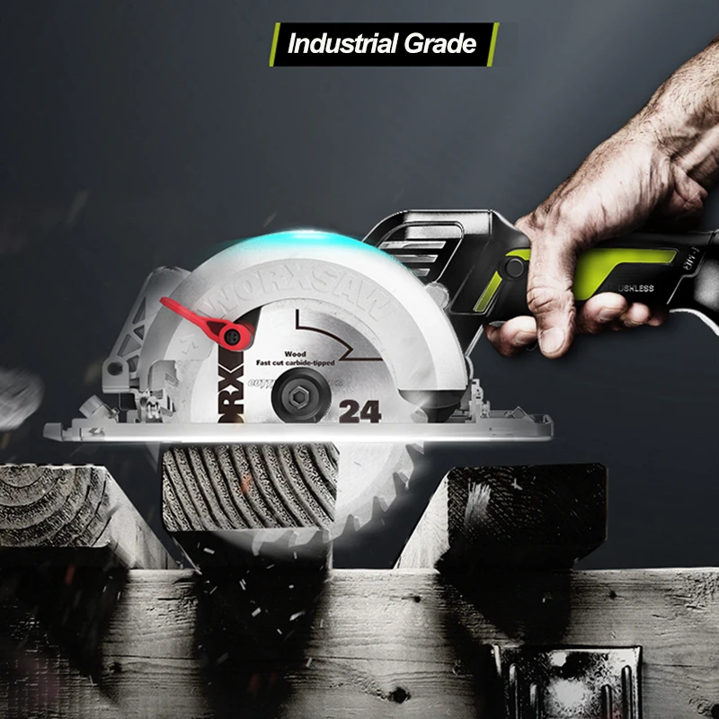 WORX 20V беспроводные циркулярная пила 120 мм WU533/140 WU535 бесщеточный мотор 45 /90 градусов