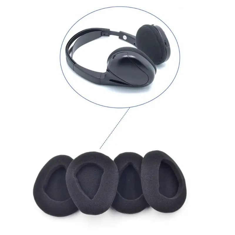 2PCS 80mm Foam Earpads Ear Cushion for Automobile Infrared Wireless Headphones | Электроника