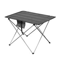 portable foldable table camping outdoor furniture computer bed tables picnic 6061 aluminium alloy ultra light folding desk oem