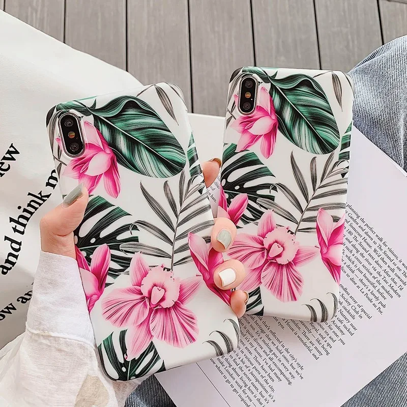 Модный летний чехол для IPhone XS X MAX XR Ретро телефона с банановым листом 6 s 7 8 Plus