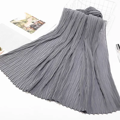 16LightGray Sparsil женские плиссированные морщинки Пузырьковые шифоновые шарфы Crinkle мусульманский хиджаб Твердые тюрбан обертывание s длинный широкий шарф головные уборы 85*180 см - Цвет: 16LightGray