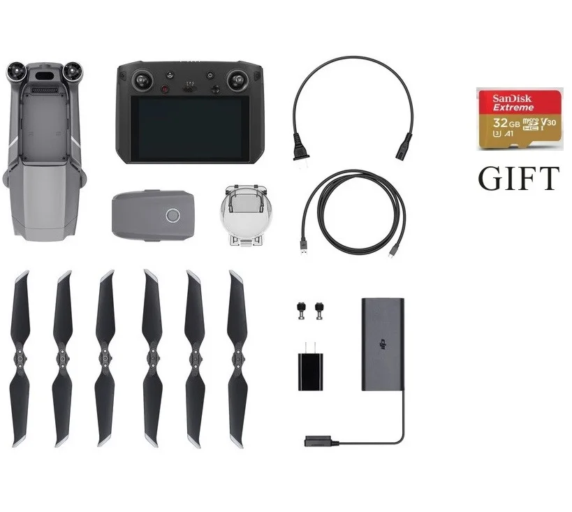 DJI Mavic 2 Pro,! Hasselblad камера, 8 км 1080p видео передача, 31 мин время полета, всенаправленное распознавание препятствий - Цвет: with smartcontroller