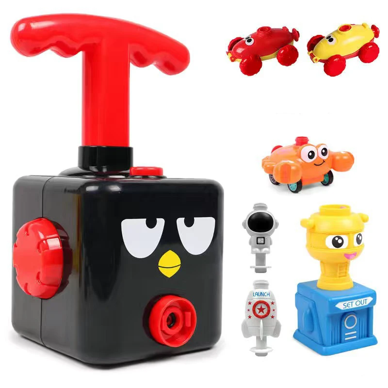 

New Power Balloon Launch Tower Toys Air Balloon Power Inertia Vehicles Press Ejection Balloon Launch Car Toys for Children Gift