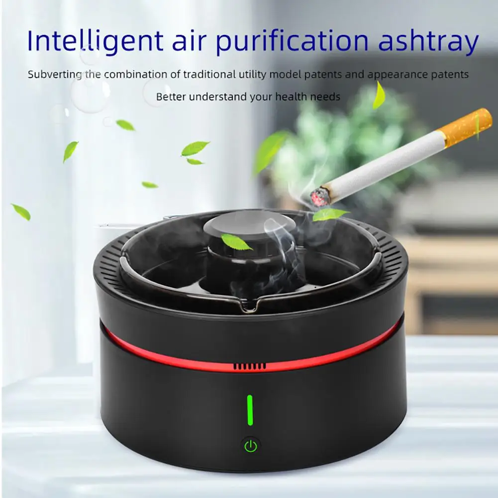 

Smart Ashtray Automatic Negative Ion Purifier Separate Air Purifier Air Humidifier Second-hand Smoke Filter Home Accessories
