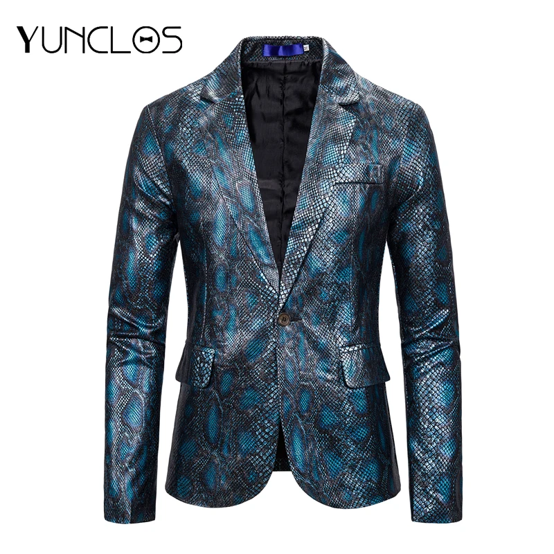 Новинка мужской блейзер с блестками Свадебный и стандартный костюм европейского