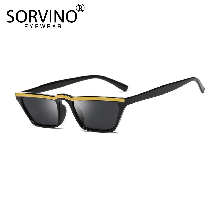 Сорвино 2021 ретро в красно белую полоску многоугольник солнцезащитные очки