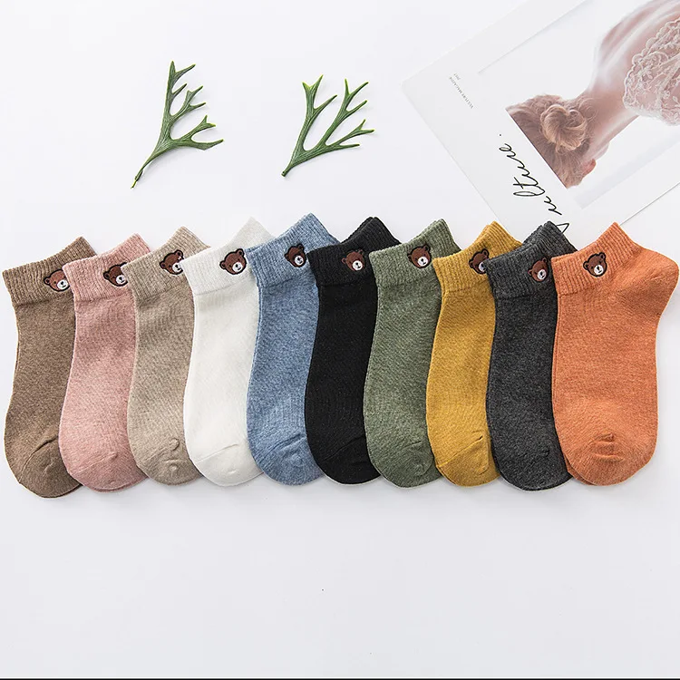 Женские С десять цветов медведь конфеты цветные полиэстер хлопок лодка животных