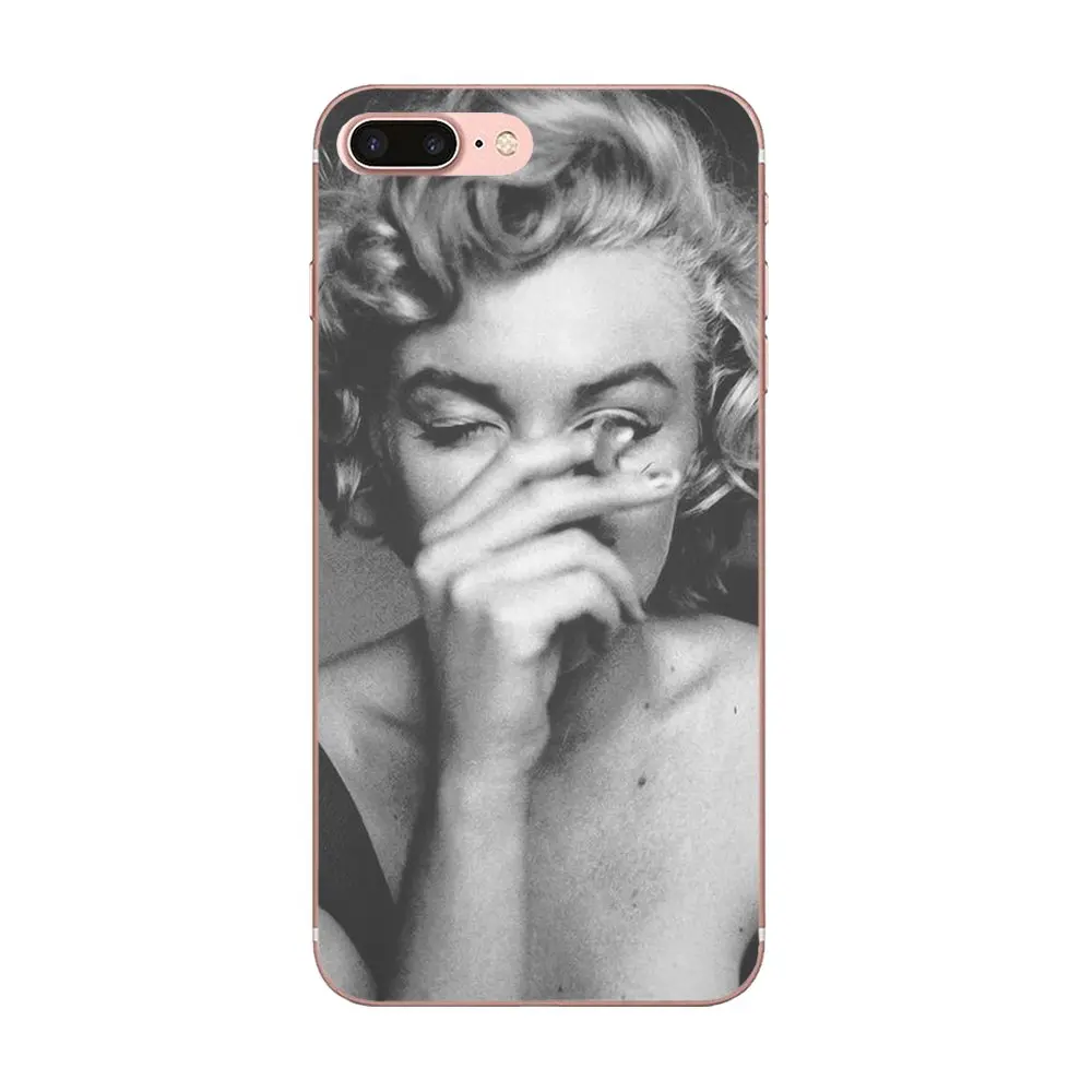 Marilyn Monroe Smoking For Samsung Galaxy A10 A20 A20E A3 A40 A5 A50 A7 J1 J3 J4 J5 J6 J7 2016 2017 2018 TPU Phone Capa | Мобильные