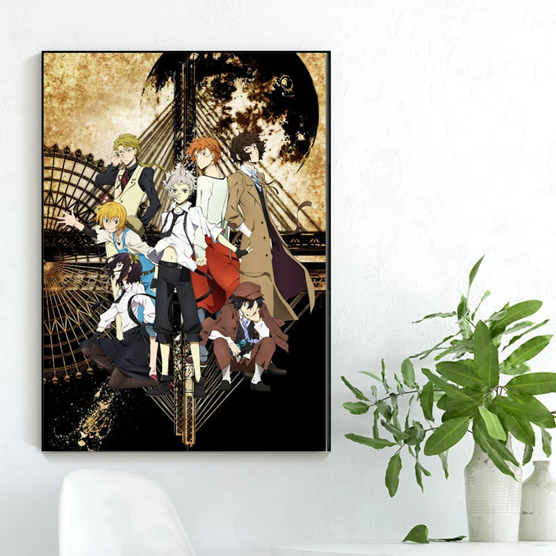 

Stray Dogs Poster Popular Classic Japanese Anime Home Decor Silk Posters and Prints Wall Art Picture for Living Room Decor