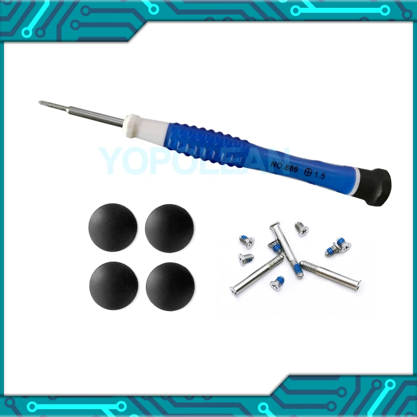 Новый корпус компьютера нижняя резиновая крышка для ножек винты с отверткой MacBook