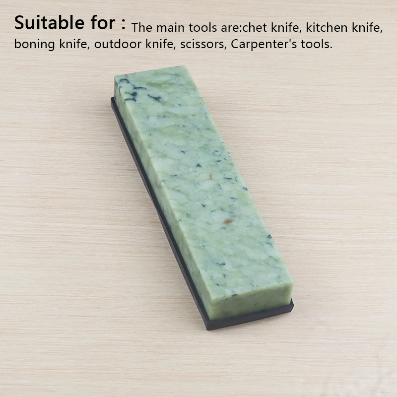

RUIMA Natural Green Agate sharpening stone Whetstone Fine Grinding Polishing Shaved bar kitchen knife sharpener honing tool