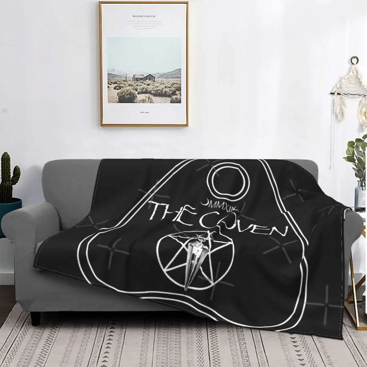 

The Coven-Manta a cuadros para cama, manta double, colcha