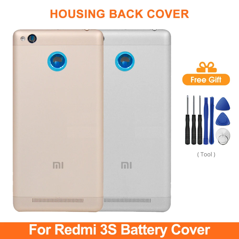 Абсолютно новая Крышка батарейного отсека для Xiaomi Redmi 3S Задний Корпус в сборе