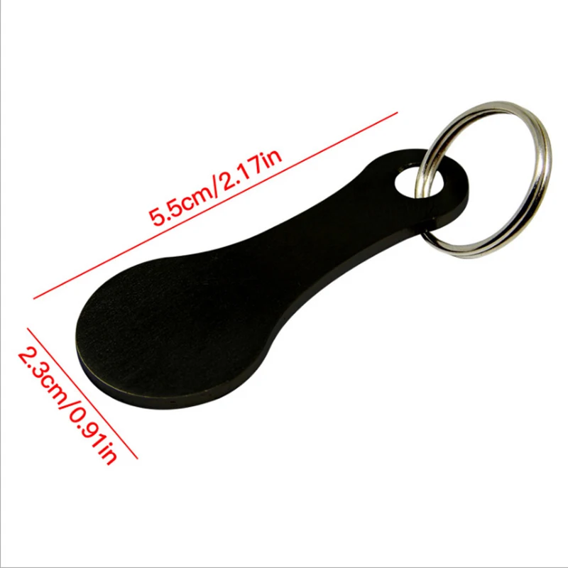 Брелок для ключей из алюминиевого сплава держатель монет крючок покупок