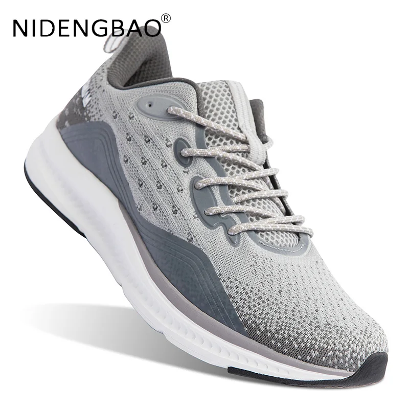2021 Men's Sneakers Running Shoes Breathable Fly Weave Outdoor Walking Hiking Jogging Gym Male Sports Shoes Homme Big Size 50
